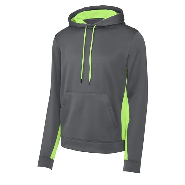 Sport-Tek Sport-Wick Fleece Colorblock Hooded Pullover. - Sport-Tek Sport-Wick Fleece Colorblock Hooded Pullover. - Image 27 of 33