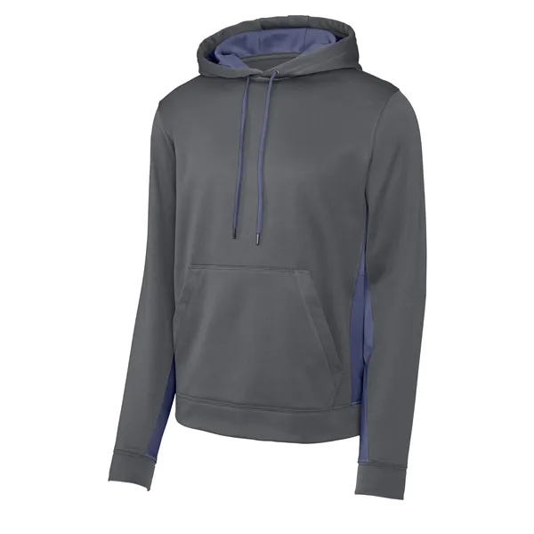 Sport-Tek Sport-Wick Fleece Colorblock Hooded Pullover. - Sport-Tek Sport-Wick Fleece Colorblock Hooded Pullover. - Image 32 of 33