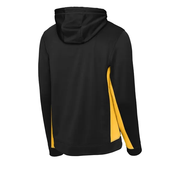 Sport-Tek Sport-Wick Fleece Colorblock Hooded Pullover. - Sport-Tek Sport-Wick Fleece Colorblock Hooded Pullover. - Image 18 of 33