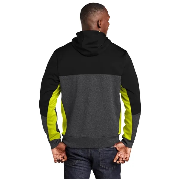 Sport-Tek Tech Fleece Colorblock Full-Zip Hooded Jacket. - Sport-Tek Tech Fleece Colorblock Full-Zip Hooded Jacket. - Image 5 of 25