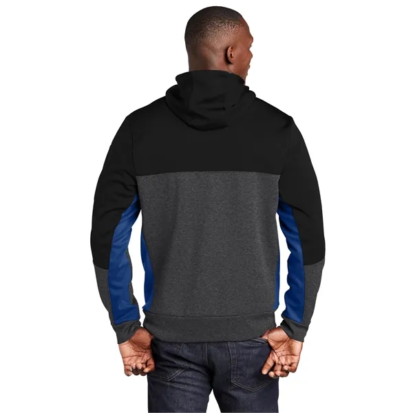 Sport-Tek Tech Fleece Colorblock Full-Zip Hooded Jacket. - Sport-Tek Tech Fleece Colorblock Full-Zip Hooded Jacket. - Image 15 of 25