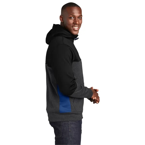 Sport-Tek Tech Fleece Colorblock Full-Zip Hooded Jacket. - Sport-Tek Tech Fleece Colorblock Full-Zip Hooded Jacket. - Image 17 of 25