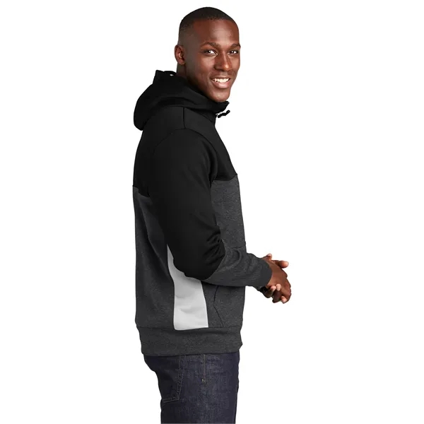 Sport-Tek Tech Fleece Colorblock Full-Zip Hooded Jacket. - Sport-Tek Tech Fleece Colorblock Full-Zip Hooded Jacket. - Image 23 of 25