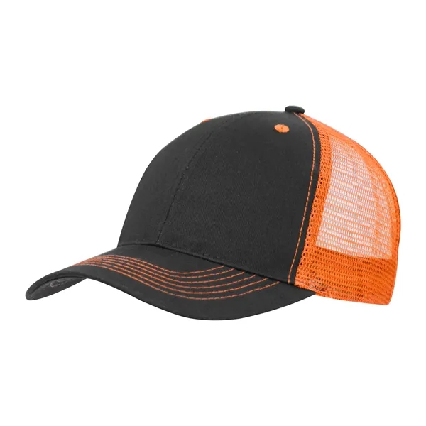 Color Accent Mesh Snapback Cap - Color Accent Mesh Snapback Cap - Image 3 of 9