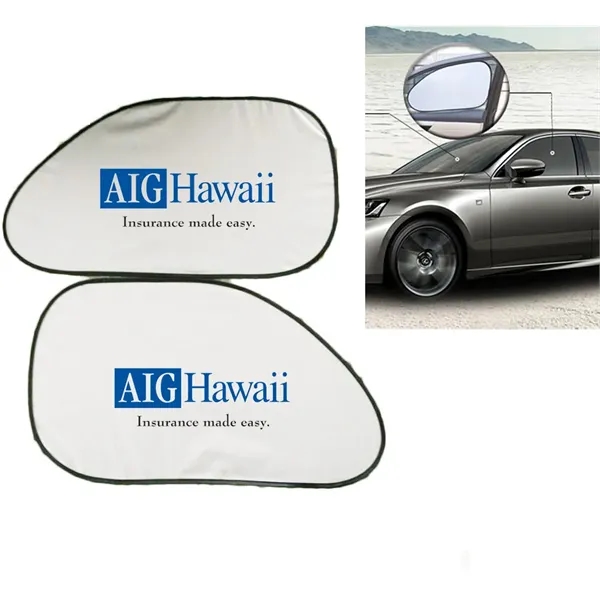 Car Front Seats Window Sun Shades W/ Suction Cups - Set Of 2 - Car Front Seats Window Sun Shades W/ Suction Cups - Set Of 2 - Image 0 of 1