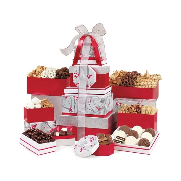 Best of the Season Gourmet Sweets and Treats Tower