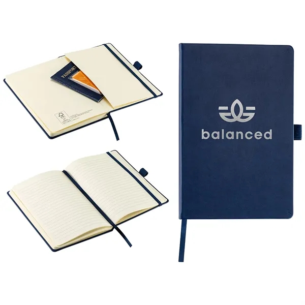 Elan Hardcover Journal with Pen Loop and Inner Pocket - Elan Hardcover Journal with Pen Loop and Inner Pocket - Image 3 of 5