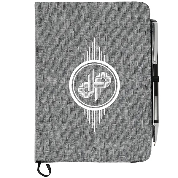 FSC® Mix 5" x 7" Heathered Bound Notebook - FSC® Mix 5" x 7" Heathered Bound Notebook - Image 1 of 7