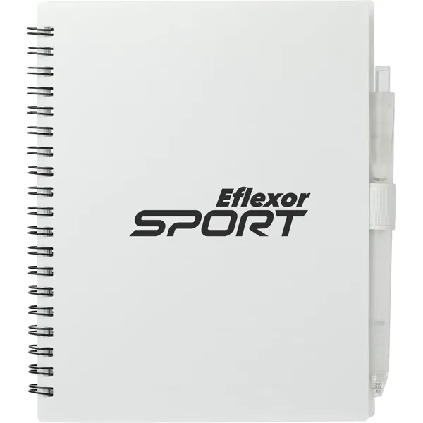 5.5'' x 7'' FSC® Recycled Spiral Notebook w/ RPET Pe - 5.5'' x 7'' FSC® Recycled Spiral Notebook w/ RPET Pe - Image 0 of 0