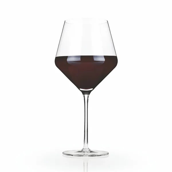 Viski® Raye Angled Crystal Burgundy Glass - Viski® Raye Angled Crystal Burgundy Glass - Image 4 of 9
