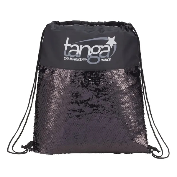 Mermaid Sequin Drawstring Bag - Mermaid Sequin Drawstring Bag - Image 1 of 4