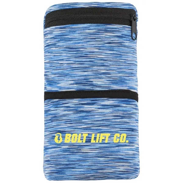 Custom Cooling Heathered Wrist Band with Pocket