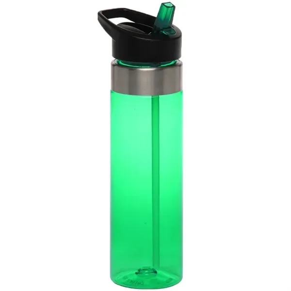 24 oz. BPA Plastic Translucent Sports Bottle w/ Flip-top lid - 24 oz. BPA Plastic Translucent Sports Bottle w/ Flip-top lid - Image 1 of 4