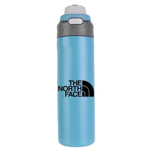 24 oz Double-Wall Stainless Steel Bottle with 2-in-1 Lid - 24 oz Double-Wall Stainless Steel Bottle with 2-in-1 Lid - Image 3 of 6