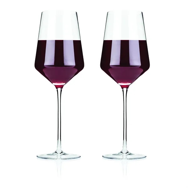 Viski® Raye Angled Crystal Bordeaux Glass - Viski® Raye Angled Crystal Bordeaux Glass - Image 2 of 6