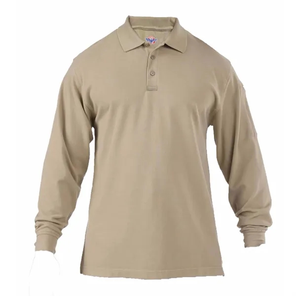First Class Men's Long Sleeve Tactical Jersey Polo Shirt - First Class Men's Long Sleeve Tactical Jersey Polo Shirt - Image 1 of 5