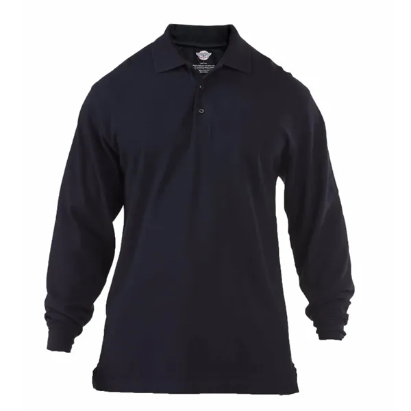 First Class Men's Long Sleeve Tactical Jersey Polo Shirt - First Class Men's Long Sleeve Tactical Jersey Polo Shirt - Image 2 of 5