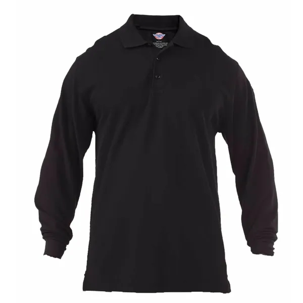 First Class Men's Long Sleeve Tactical Jersey Polo Shirt - First Class Men's Long Sleeve Tactical Jersey Polo Shirt - Image 3 of 5