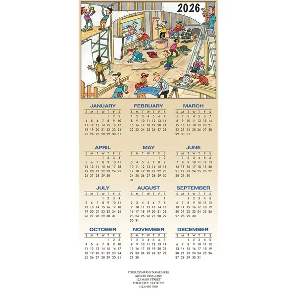 This New House Contractor & Builder Calendar Cards - This New House Contractor & Builder Calendar Cards - Image 0 of 1