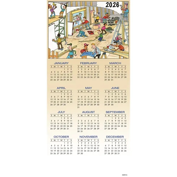 This New House Contractor & Builder Calendar Cards - This New House Contractor & Builder Calendar Cards - Image 1 of 1