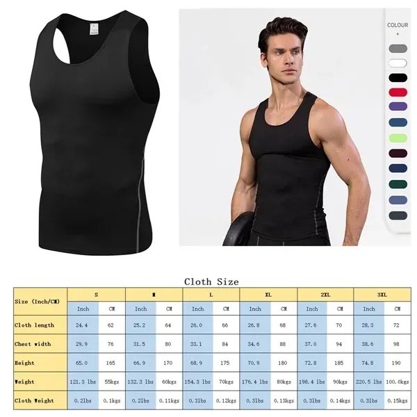 Sleeveless Compression Tank Top - Sleeveless Compression Tank Top - Image 1 of 5
