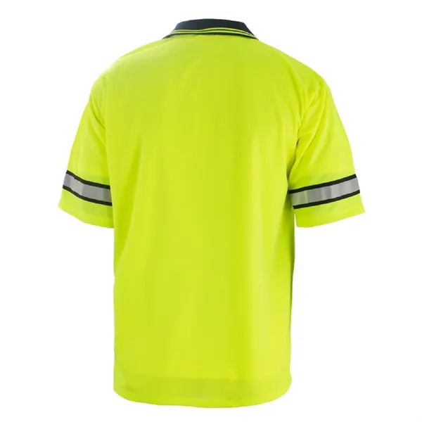 First Class High Visibility Polo Shirt Reflective Stripes - First Class High Visibility Polo Shirt Reflective Stripes - Image 3 of 3