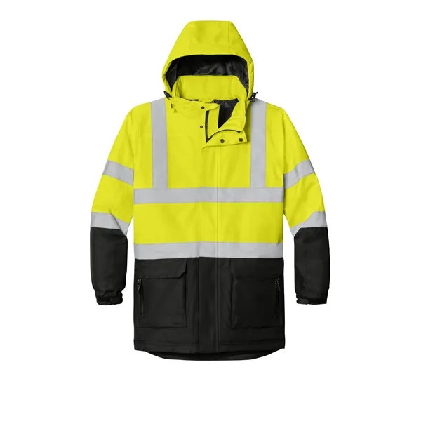 Port Authority ANSI 107 Class 3 Safety Heavyweight Parka. - Port Authority ANSI 107 Class 3 Safety Heavyweight Parka. - Image 3 of 4