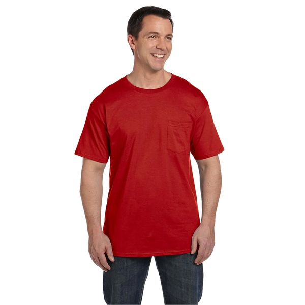 Hanes Adult Beefy-T® with Pocket - Hanes Adult Beefy-T® with Pocket - Image 37 of 124