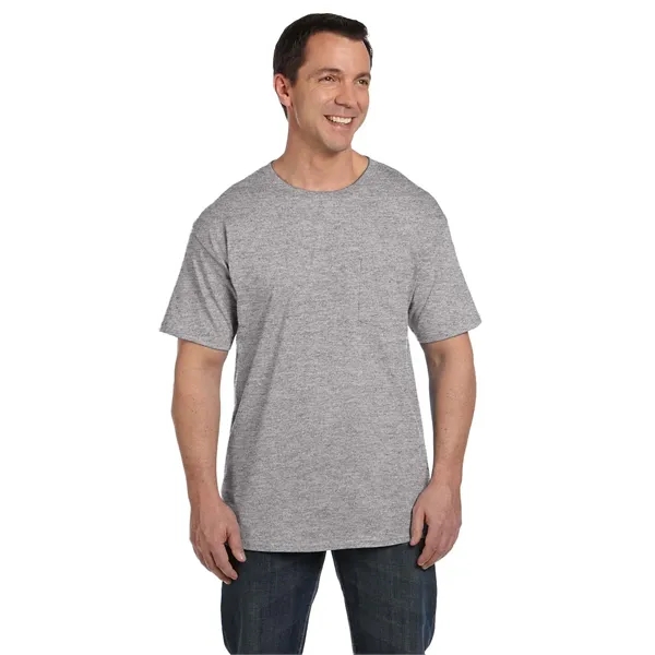 Hanes Adult Beefy-T® with Pocket - Hanes Adult Beefy-T® with Pocket - Image 43 of 124