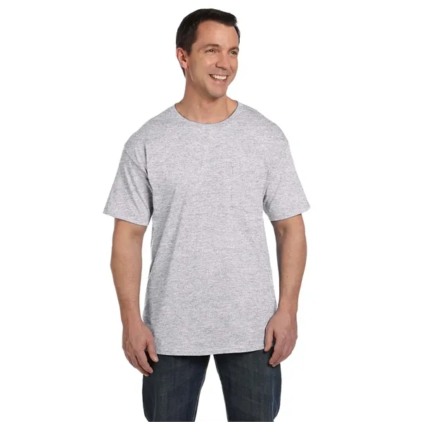 Hanes Adult Beefy-T® with Pocket - Hanes Adult Beefy-T® with Pocket - Image 46 of 124