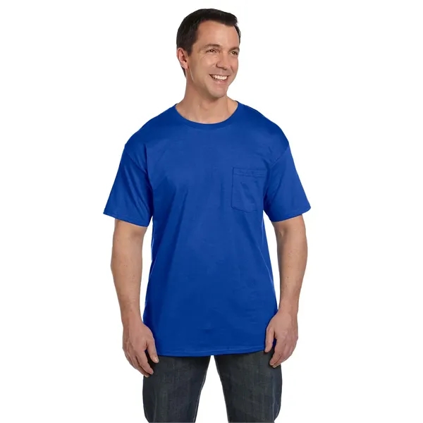 Hanes Adult Beefy-T® with Pocket - Hanes Adult Beefy-T® with Pocket - Image 55 of 124