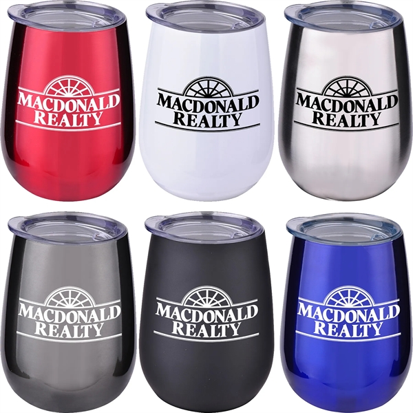 10 oz. Stainless Stemless Wine Tumbler - 10 oz. Stainless Stemless Wine Tumbler - Image 1 of 15