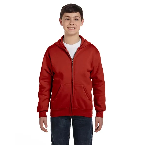 Hanes Youth EcoSmart® Full-Zip Hooded Sweatshirt - Hanes Youth EcoSmart® Full-Zip Hooded Sweatshirt - Image 9 of 55