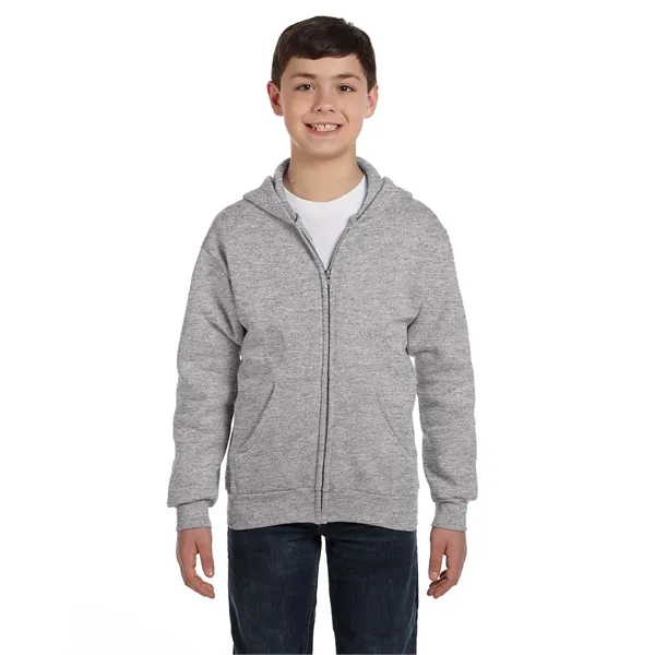 Hanes Youth EcoSmart® Full-Zip Hooded Sweatshirt - Hanes Youth EcoSmart® Full-Zip Hooded Sweatshirt - Image 12 of 55