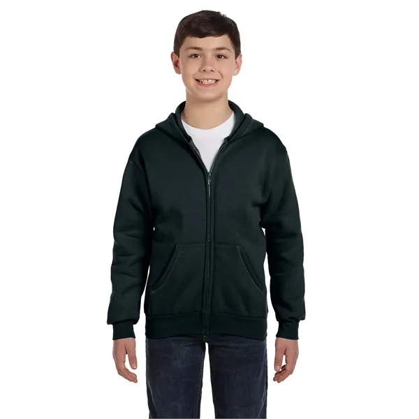 Hanes Youth EcoSmart® Full-Zip Hooded Sweatshirt - Hanes Youth EcoSmart® Full-Zip Hooded Sweatshirt - Image 15 of 55