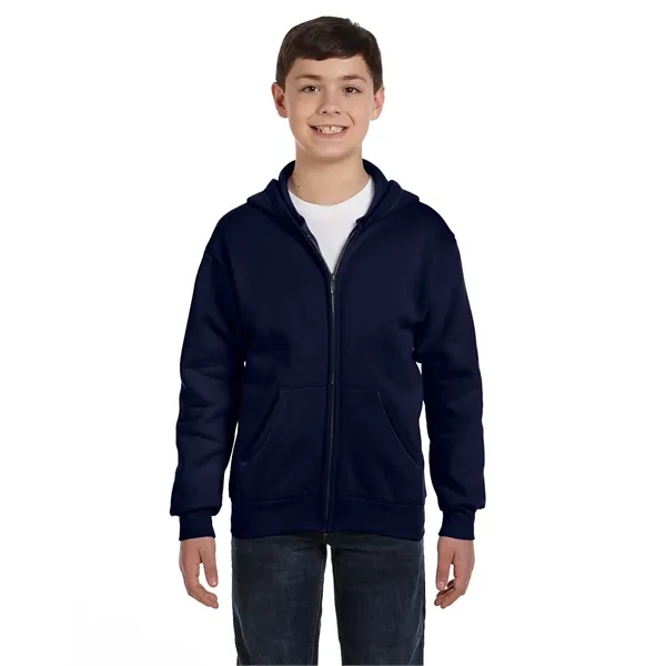 Hanes Youth EcoSmart® Full-Zip Hooded Sweatshirt - Hanes Youth EcoSmart® Full-Zip Hooded Sweatshirt - Image 18 of 55