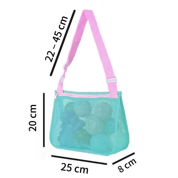 Kids Mesh Beach Bag for Shell Collecting - Kids Mesh Beach Bag for Shell Collecting - Image 1 of 5
