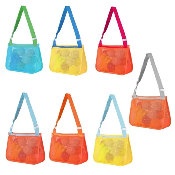 Kids Mesh Beach Bag for Shell Collecting - Kids Mesh Beach Bag for Shell Collecting - Image 3 of 5