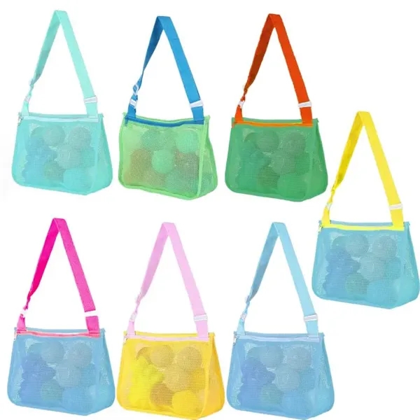 Kids Mesh Beach Bag for Shell Collecting - Kids Mesh Beach Bag for Shell Collecting - Image 4 of 5