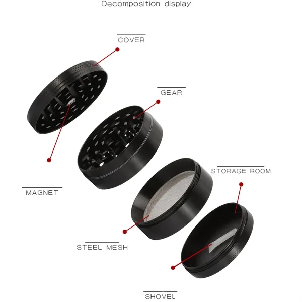 Zinc Alloy Tobacco Grinder - Zinc Alloy Tobacco Grinder - Image 1 of 10