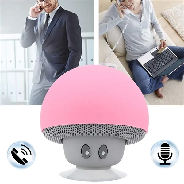 Mushroom Bluetooth Speaker With Suction Cup Phone Holder - Mushroom Bluetooth Speaker With Suction Cup Phone Holder - Image 4 of 6
