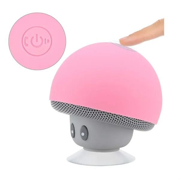 Mushroom Bluetooth Speaker With Suction Cup Phone Holder - Mushroom Bluetooth Speaker With Suction Cup Phone Holder - Image 5 of 6