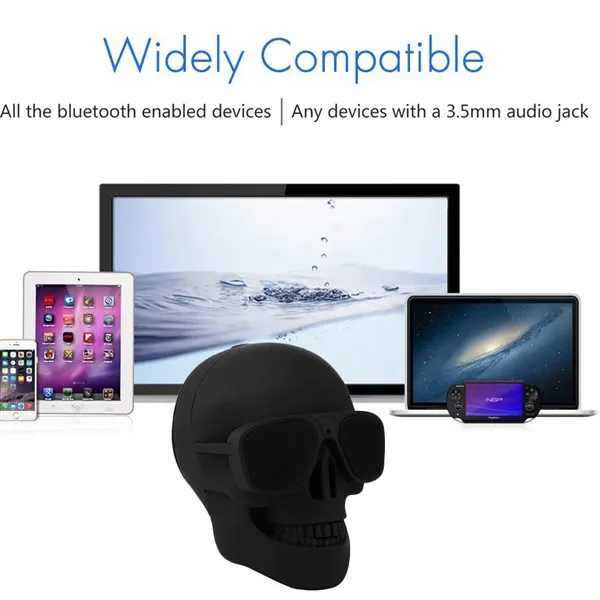 Skull Bluetooth Speaker TWS Stereo Resin Portable - Skull Bluetooth Speaker TWS Stereo Resin Portable - Image 4 of 5
