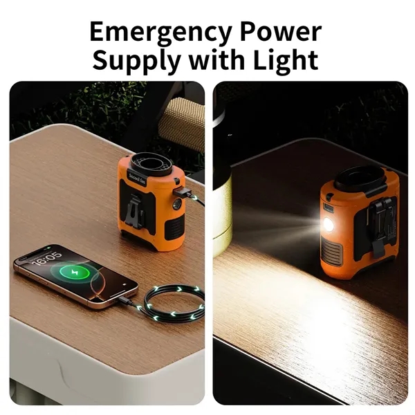 Rechargeable Clip On Waist Fan With Flashlight Power Bank - Rechargeable Clip On Waist Fan With Flashlight Power Bank - Image 4 of 6