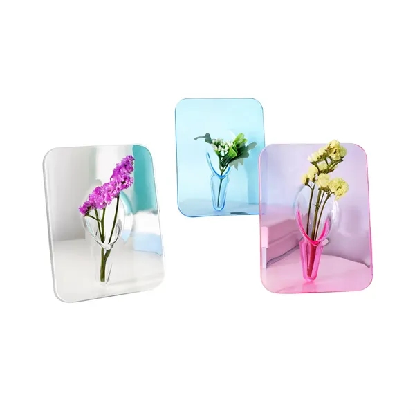 Clear Acrylic Rectangular Photo Frame Vase - Clear Acrylic Rectangular Photo Frame Vase - Image 0 of 4