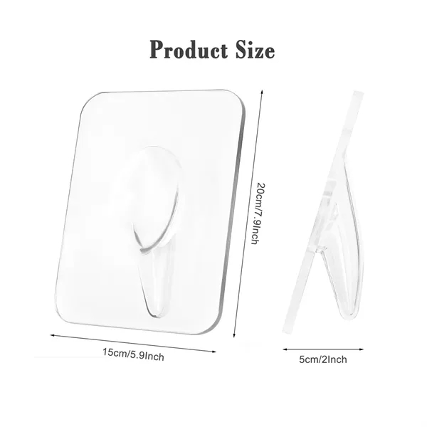 Clear Acrylic Rectangular Photo Frame Vase - Clear Acrylic Rectangular Photo Frame Vase - Image 2 of 4