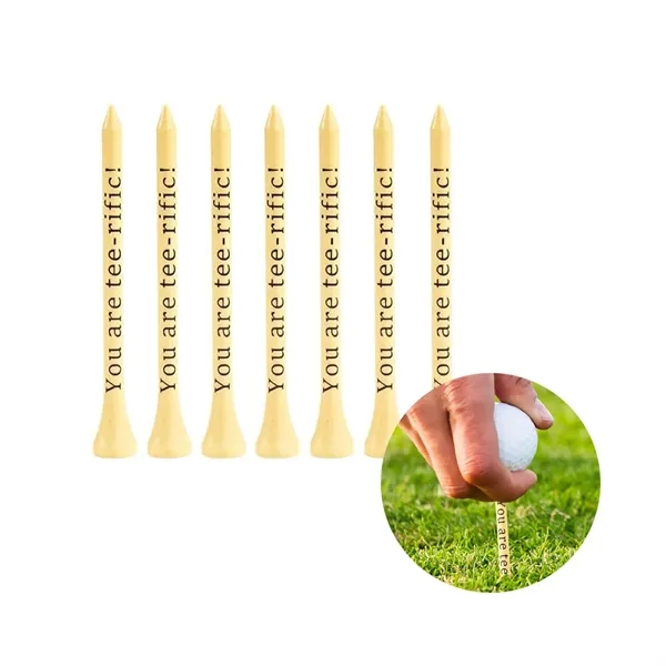 Natural Wood Golf Tees Christmas Stocking Gift - Natural Wood Golf Tees Christmas Stocking Gift - Image 0 of 4