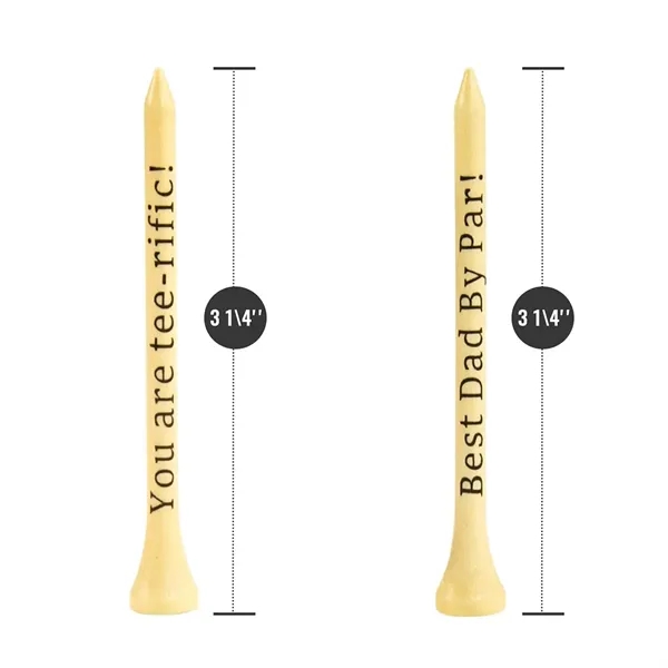 Natural Wood Golf Tees Christmas Stocking Gift - Natural Wood Golf Tees Christmas Stocking Gift - Image 2 of 4