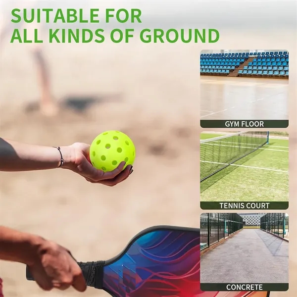 40 Holes Outdoor Pickleball Balls - 40 Holes Outdoor Pickleball Balls - Image 2 of 3