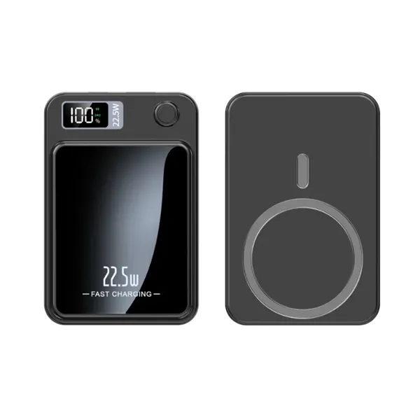 5000mAh Portable Charger Magnetic Wireless Power Bank - 5000mAh Portable Charger Magnetic Wireless Power Bank - Image 1 of 4